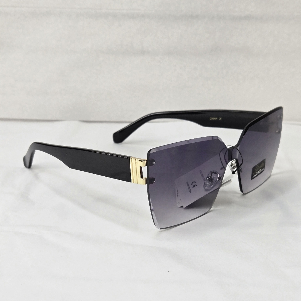 Giselle Rimless Gradient Lens Contemporary Collection Women's Sunglasses - Picture 3 of 10